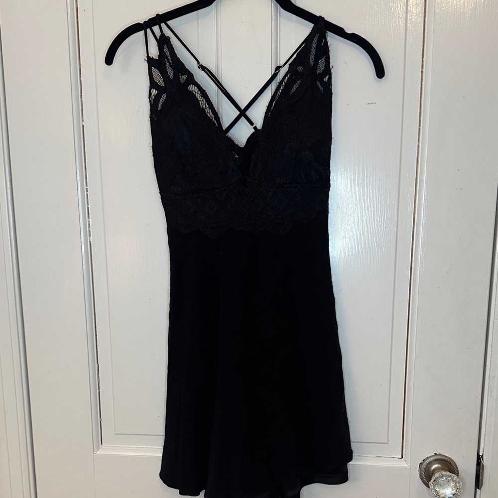 Mi Ami Francesca’s Black Lace‎ Dress size XS EUC
